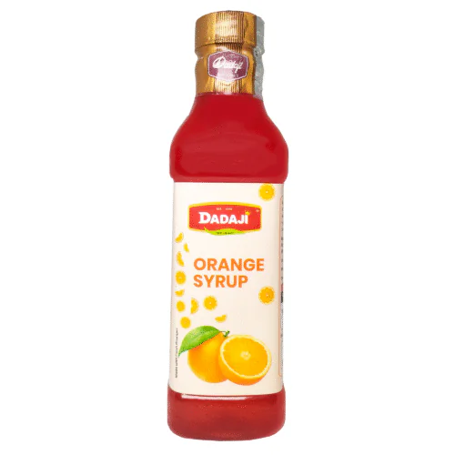 Dadaji Orange Syrup | Refreshing Citrus Drink | Sweet & Tangy Beverage | Perfect for Coolers & Mocktails | Natural Cooling | Non-Alcoholic
