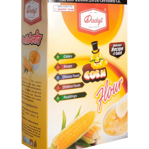 Dadaji Corn Flour | Fine & Pure Gluten-Free Thickening Agent | Good for Soups, Gravies, Cakes & Baking | Baking Essentials