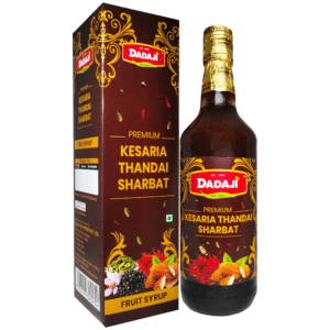 Dadaji Premium Kesaria Thandai Syrup | 750ml | Made with Real Saffron & Almonds | Authentic Holi Thandai Drink