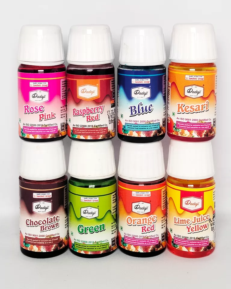 Dadaji liquid Food Colours set of 8