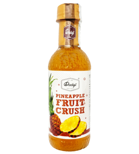 Dadaji Pineapple Fruit Crush | Sweet & Tangy Tropical Pineapple Drink | Good for Juice, Soda, Milkshake & Summer Beverages | Beverages & Syrups