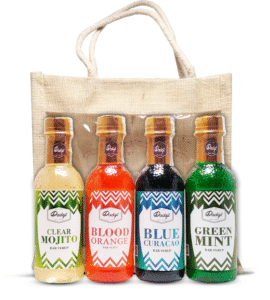 Dadaji Chotu Mocktail Gift Set | Blue Lagoon, Clear Mint, Green Mint & Blood Orange | 4 x 250ml Bottles | Perfect for Parties & Gifting | Beverages & Syrups