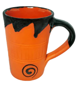 Terracotta Glazed Design Coffee Mug