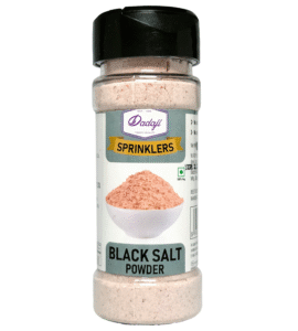Dadaji Black Salt Powder | Pure & Natural Sprinkler | Good for Chaats, Salads, Drinks & Seasoning | 100gm | Salt & Seasonings