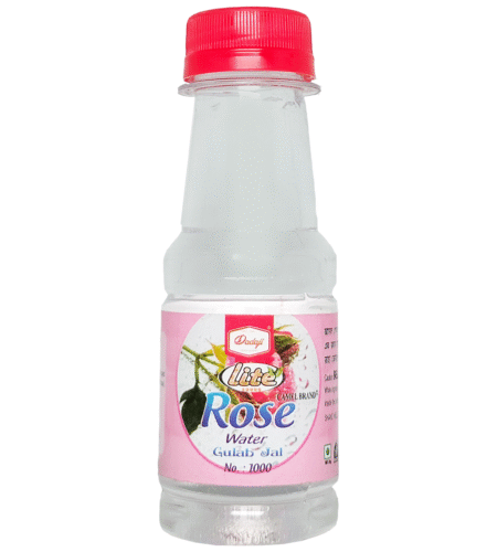 Dadaji Lite Rose Water (Gulab Jal) | Pure Floral Essence | Good for Sweets, Beverages, Skincare & Face Toner | Camel Brand | Essences & Food Flavours