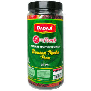 Dadaji Banarasi Meetha Pan Mouth Freshener | Sweet & Refreshing Pan Flavour | Authentic Banarasi Taste | Perfect After Meal Digestive | Long-Lasting Freshness | Made with Quality Ingredients | Ideal for Daily Use | Available in 10 pcs & 20 pcs | Mouth Fresheners & Digestives