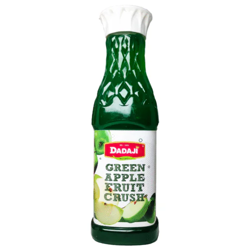 Dadaji Green Apple Fruit Crush | Sweet & Tangy Green Apple Drink | Good for Juice, Soda, Milkshake & Summer Beverages | Beverages & Syrups