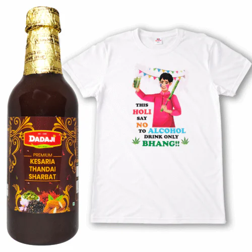 Dadaji Premium Kesaria Thandai Syrup  | Made with Real Saffron & Almonds | Authentic Holi Thandai Drink