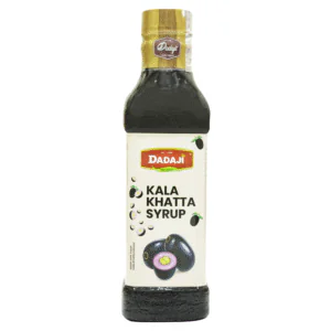 Dadaji Kala Khatta Syrup | Tangy & Sweet Black Grape Flavoured Syrup | Good for Slushies, Mocktails, Shaved Ice & Desserts | Beverages & Syrups