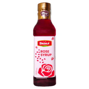 Dadaji Rose Syrup | Refreshing Floral Drink | Sweet & Aromatic Beverage | Perfect for Rose Milk, Falooda & Mocktails | Natural Cooling | Non-Alcoholic