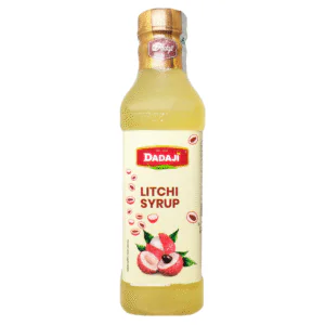 Dadaji Premium Litchi Syrup | Sweet & Exotic Floral Litchi Flavoured Syrup | Good for Mocktails, Cocktails, Desserts & Ice Cream | Beverages & Syrups