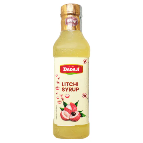 Dadaji Premium Litchi Syrup | Sweet & Exotic Floral Litchi Flavoured Syrup | Good for Mocktails, Cocktails, Desserts & Ice Cream | Beverages & Syrups