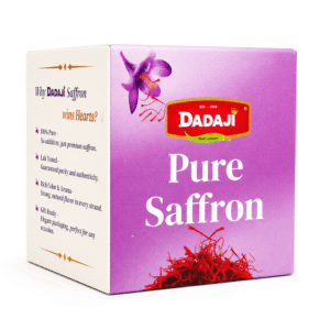Dadaji Pure Kashmiri Saffron Gift Box 1g | Premium Grade Handpicked Kashmiri Kesar Threads | 100% Natural | Rich Aroma, Deep Colour & Authentic Flavour | Luxury Gift for Raksha Bandhan, Festivals & Special Occasions