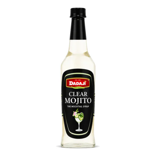 Dadaji Clear Mint Mojito Mocktail Bar Syrup | Fresh Mint & Lime Flavoured Syrup | Good for Mocktails, Soda & Sparkling Water | Beverages & Syrups