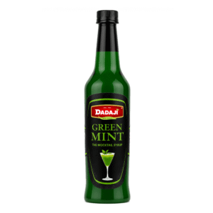 Dadaji Green Mint Mocktail Bar Syrup | Fresh & Invigorating Mint Flavoured Syrup | Good for Mocktails, Soda & Sparkling Water | Beverages & Syrups