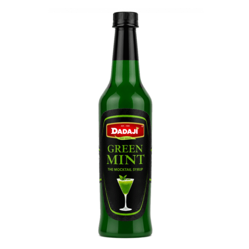 Dadaji Green Mint Mocktail Bar Syrup | Fresh & Invigorating Mint Flavoured Syrup | Good for Mocktails, Soda & Sparkling Water | Beverages & Syrups