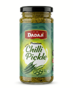Dadaji Green Chilli Pickle | Fiery, Tangy & Spicy | Good for Rice, Parathas, Sandwiches & Wraps | Pickles & Chutneys