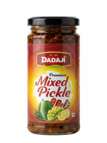 Dadaji Mix Pickle | Tangy & Spicy Assorted Vegetable Achaar | Good for Rice, Dal & Indian Bread | Pickles & Chutneys